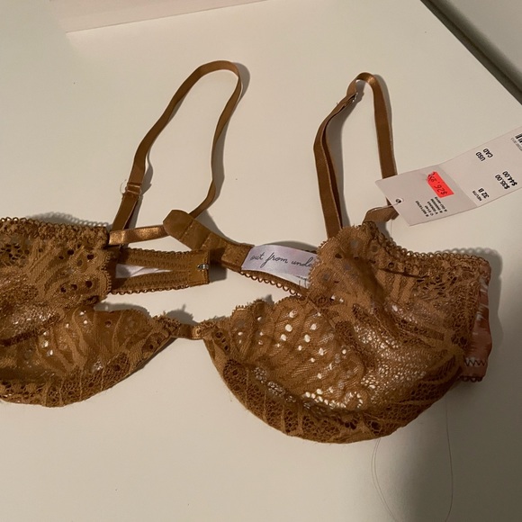 NWT Urban Outfitters Out From Under Brown Mesh Bra - Picture 6 of 7